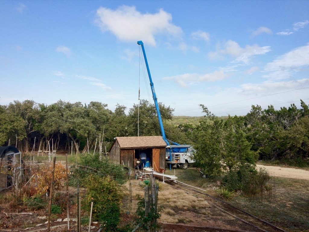 photo of Lowering the new pump