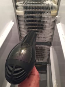 photo of a blow-dryer defrost