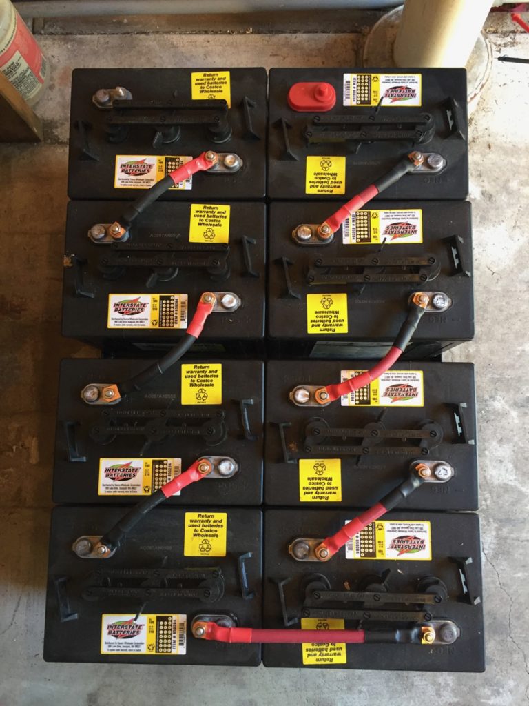 the solar battery bank