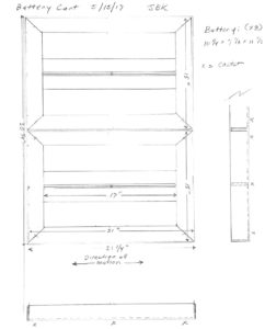 graphic of Battery cart plan