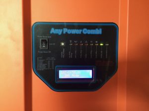 photo of the Inverter control panel