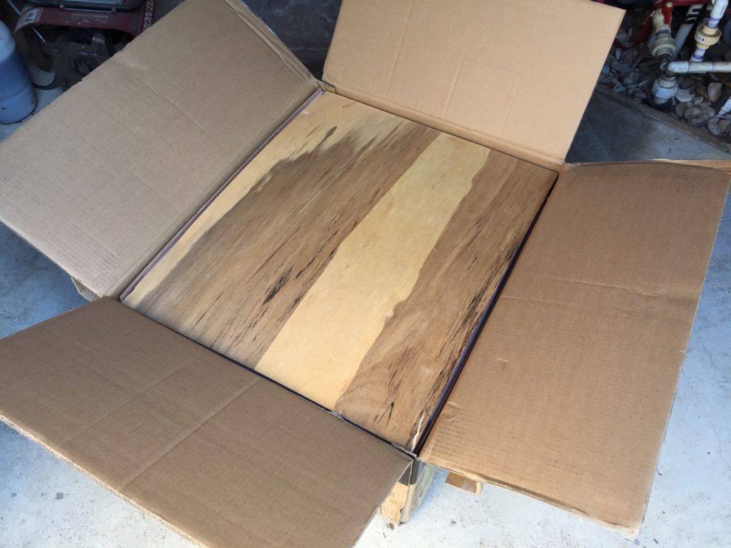 photo of a wooden box liner