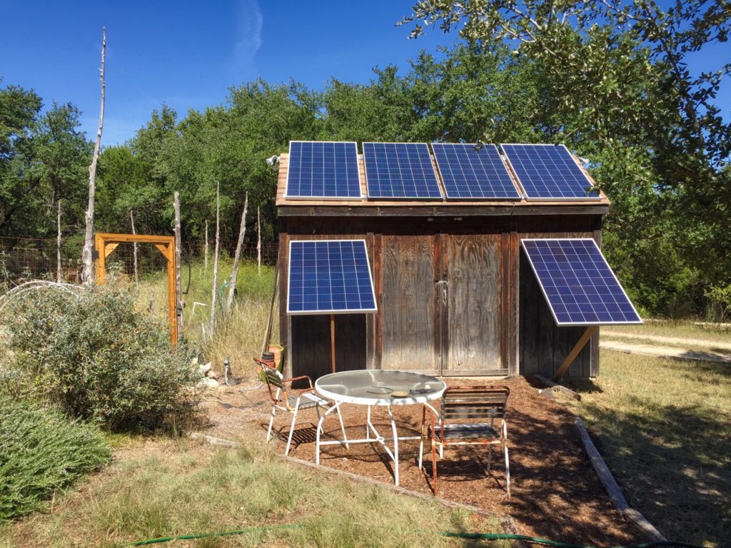 photo of A solar-powered water shed
