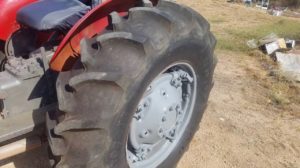 photo of new tractor tires