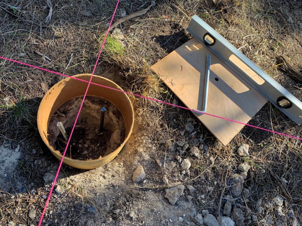 photo of the pier hole Ready for concrete
