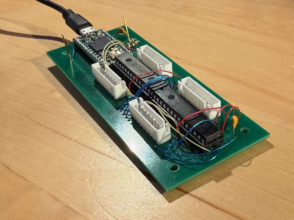photo of the MIDI Encoder Wired Prototype