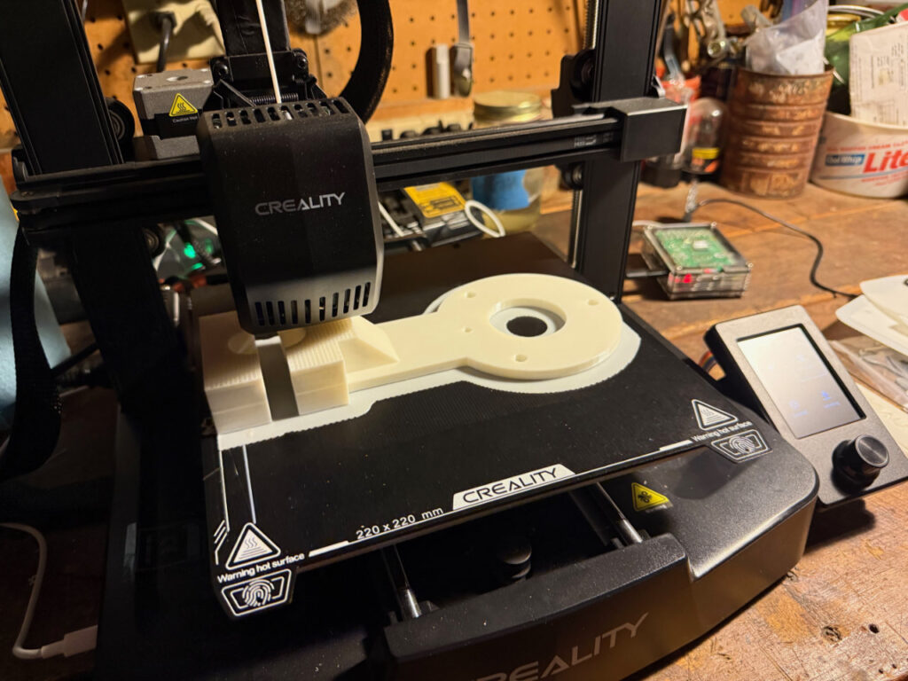 Printing the radiation shield base and mount