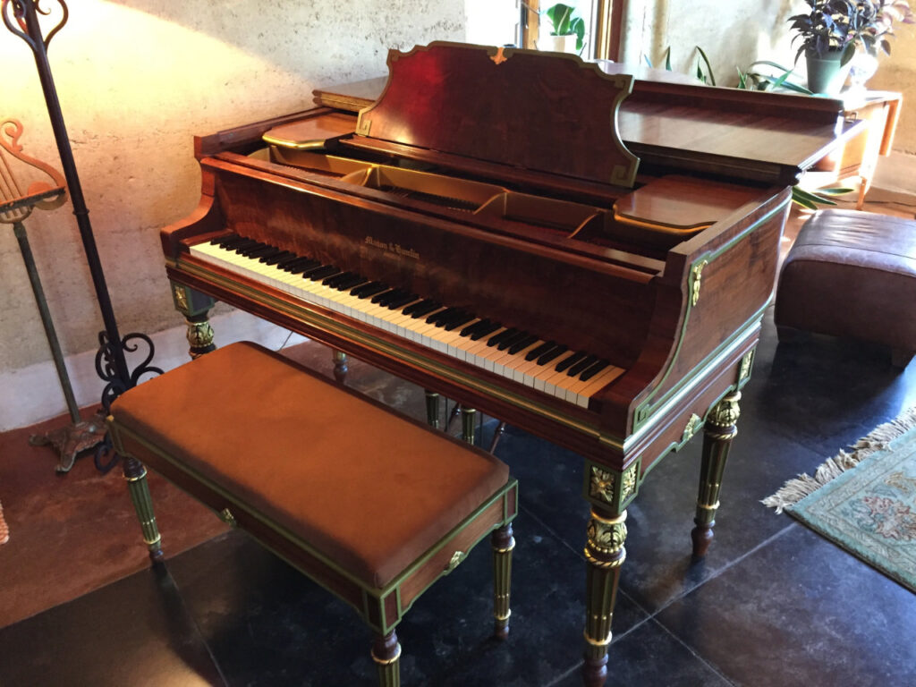 Bernard's restored Mason & Hamlin Baby Grand