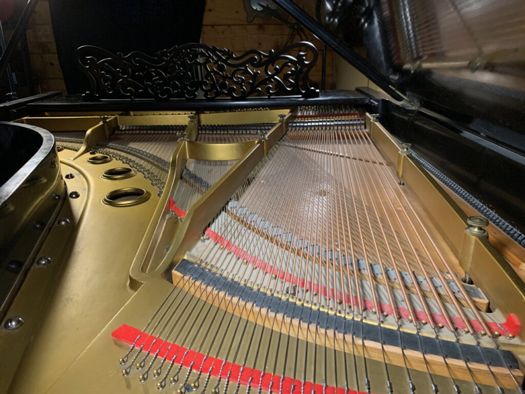 1893 Weber Grand Piano interior