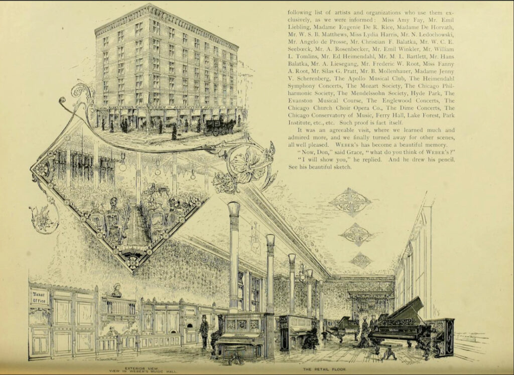 Weber Piano Co Store Concert Hall Chicago Il